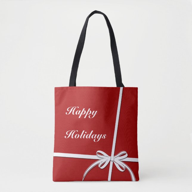 Bolso De Tela Felices Fiestas (Anverso)