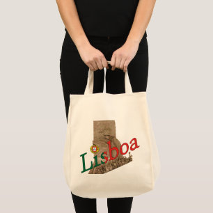 Bolso De Tela Felices fiestas en Lisboa Portugal