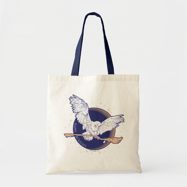 Bolso De Tela Felices Fiestas Hedwig Delivery (Frente)