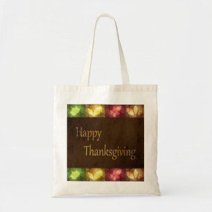 Bolso De Tela Felices hojas de acción de gracias