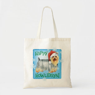 Bolso De Tela Felices Howlidays Silky Terrier