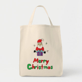 Bolso De Tela Felices Navidad de Papá Noel