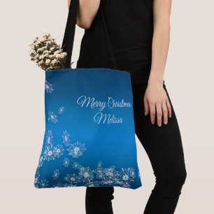 Bolso De Tela Felices Navidad. Saludo