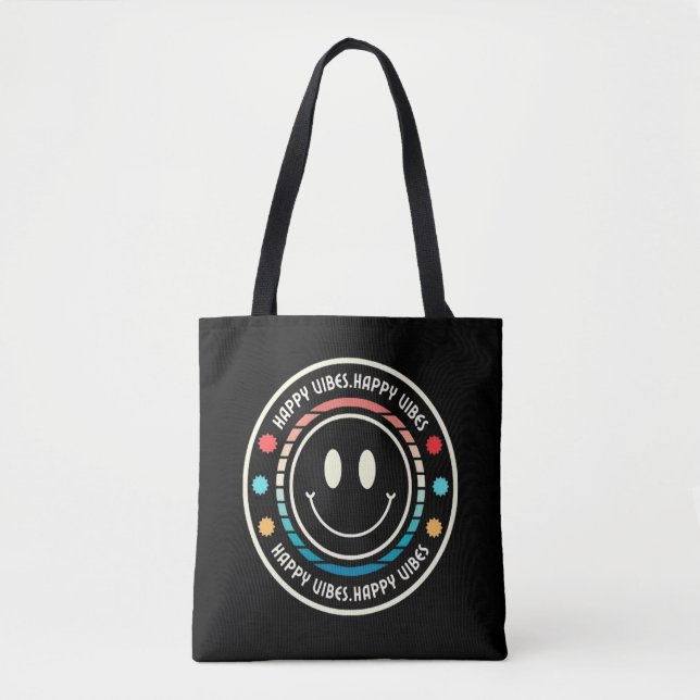 Bolso De Tela Felices Vibes (Anverso)