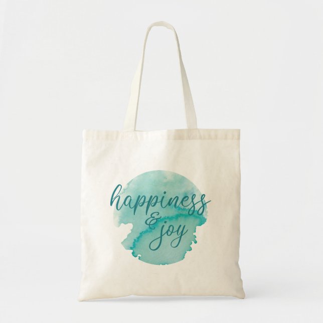 Bolso De Tela Felicidad y alegría (Frente)