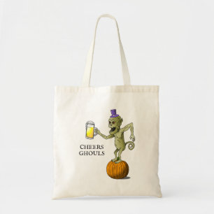 Bolso De Tela Felicidades Fantasmas Halloween Truco o Trato