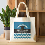 Bolso De Tela Felicidades Graduado - Graduación Azul Negro<br><div class="desc">Agrega 2020,  2021 o cualquier año para personalizar este diseño caprichoso. Esto se puede utilizar para cualquier graduado - escuela secundaria,  universidad,  escuela de posgrado,  escuela de medicina o incluso escuela de oficios.</div>