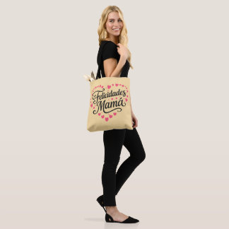 Bolso De Tela Felicidades Mamá Feliz Día de las Madres Caligrafí
