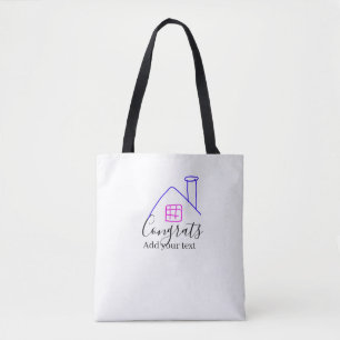 Bolso De Tela Felicidades nuevo propietario inauguración de bien
