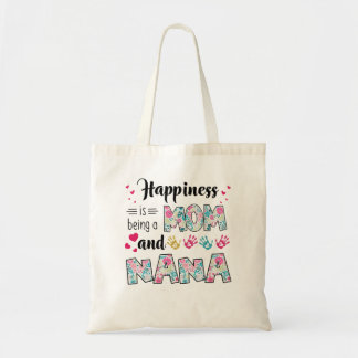 Bolso De Tela Felicidades por ser mamá y nana