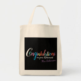 Bolso De Tela Felicitaciones por jubilación de profesores