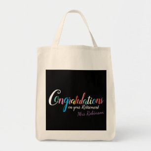 Bolso De Tela Felicitaciones por jubilación de profesores
