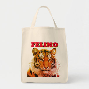 BOLSO DE TELA FELINO, TIGER