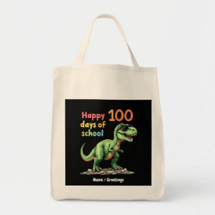 Bolso De Tela Feliz 100 días de celebración escolar más intelige