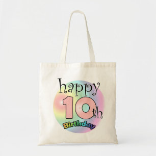 Bolso De Tela Feliz 10° cumpleaños (descanso)