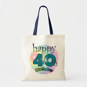 Bolso De Tela Feliz 40° cumpleaños
