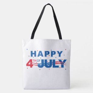 Bolso De Tela Feliz 4 de julio
