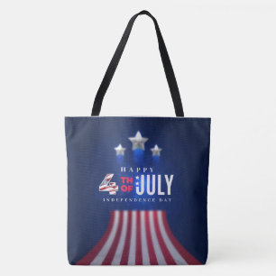 Bolso De Tela Feliz 4 de julio