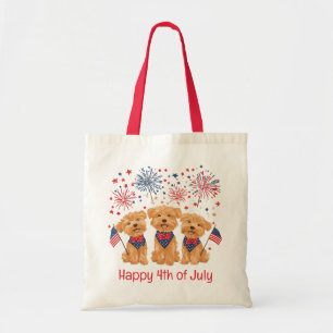 Bolso De Tela Feliz 4 De Julio Yorkie Dogs