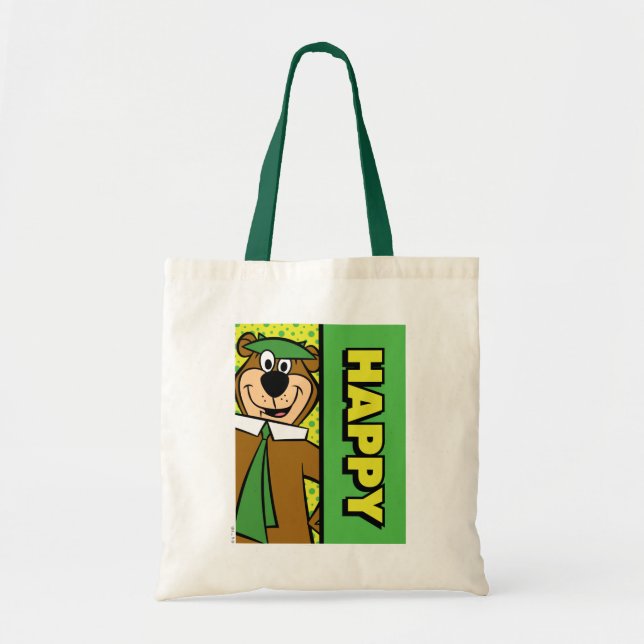 Bolso De Tela Feliz año de Yogi (Frente)