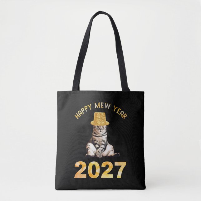 Bolso De Tela Feliz año Mew 2027 (Anverso)