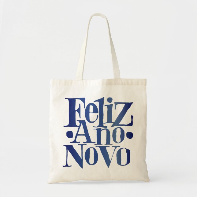 Bolso De Tela Feliz Ano Novo (Frente)