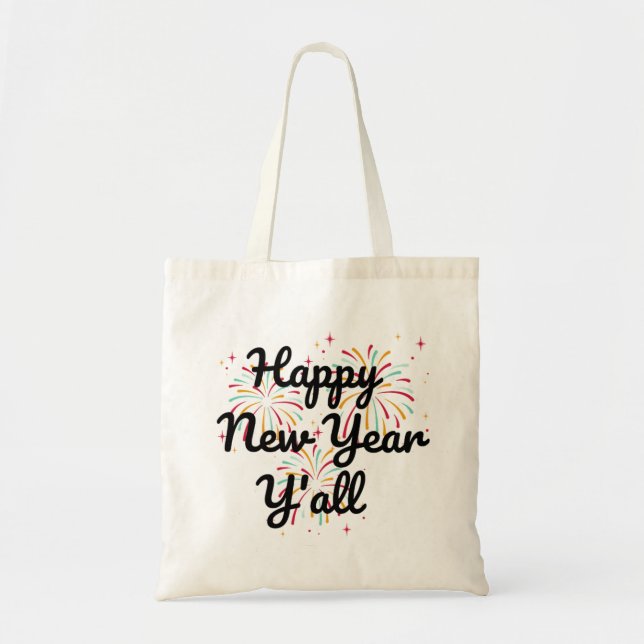 Bolso De Tela Feliz Año Nuevo (Frente)