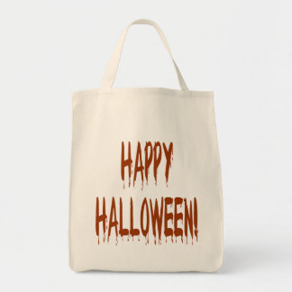 Bolso De Tela Feliz Bloody Halloween