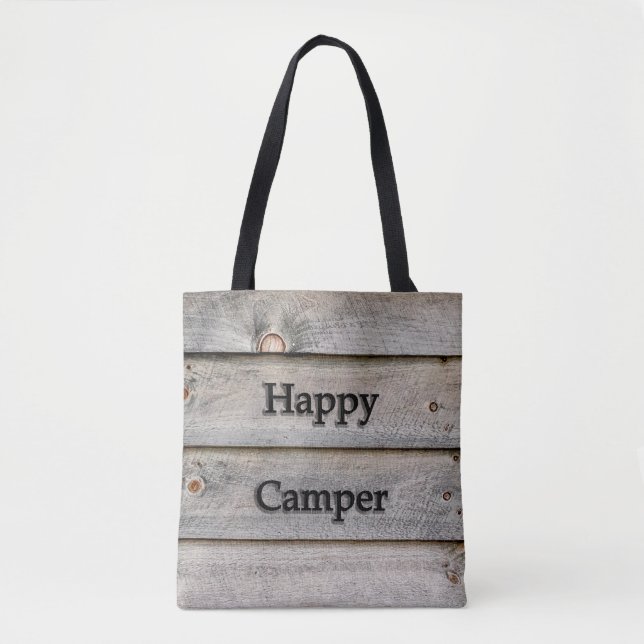 Bolso De Tela Feliz Camper (Anverso)