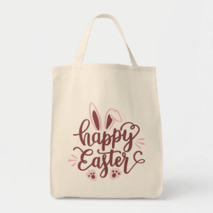 Bolso De Tela Feliz Conejo de Pascua