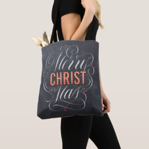 Bolso De Tela Feliz CRISTOmas Cristiano Jesús Dios Cartón