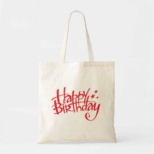 Bolso De Tela Feliz cumpleaños (Frente)