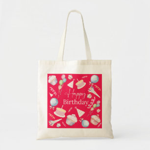 Bolso De Tela Feliz cumpleaños