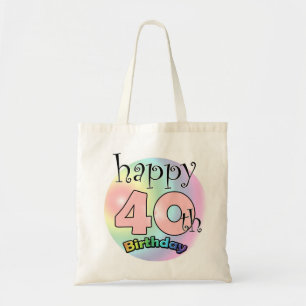 Bolso De Tela Feliz cumpleaños 40 (en la lista)