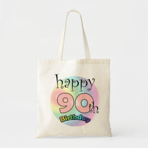 Bolso De Tela Feliz cumpleaños 90 (gasa)