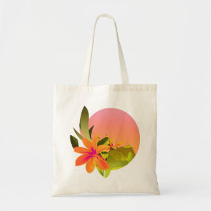Bolso De Tela Feliz cumpleaños Floral Wreath