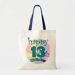 Bolso De Tela Feliz cumpleaños número 18