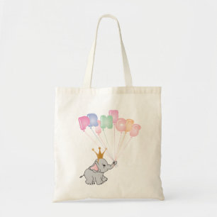 Bolso De Tela Feliz cumpleaños Princesas Imágenes de bebé elefan