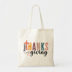 Bolso De Tela Feliz Día de Acción de Gracias