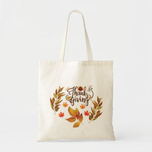 Bolso De Tela Feliz Día de Acción de Gracias Turquía