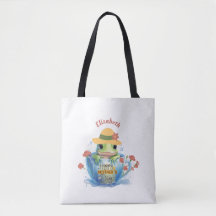 Feliz Día de la Madre Rana y Sombrero en una Taza