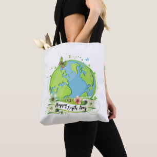 Bolso De Tela Feliz Día de la Tierra 2024