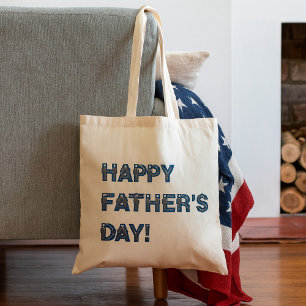 Bolso De Tela Feliz Día de los Padres Tote Bag