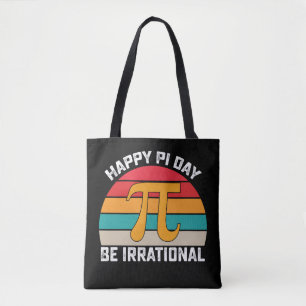 Bolso De Tela Feliz Día de Pi Sé Irracional Divertido Matemático