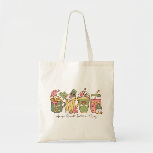 Bolso De Tela Feliz Día de San Patricio (Frente)