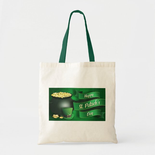 Bolso De Tela Feliz Día de San Patricio (Frente)