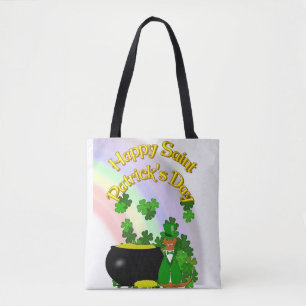 Bolso De Tela "Feliz Día de San Patricio Oliver".
