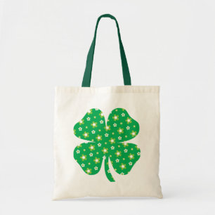 Bolso De Tela Feliz Día de San Patricio Patrón de Shamrock