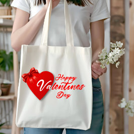 Bolso De Tela Feliz Día de San Valentín a la bolsa: Lleva amor p