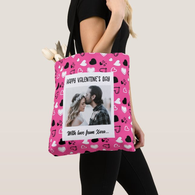 Bolso De Tela Feliz Día de San Valentín con amor (Detalle)